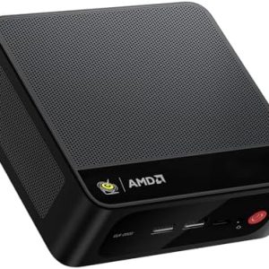 Beelink SER5 MAX Mini PC - AMD Ryzen 7 6800U, 24GB RAM, 500GB SSD, 4K Triple Display, Ideal for Gamers and Professionals